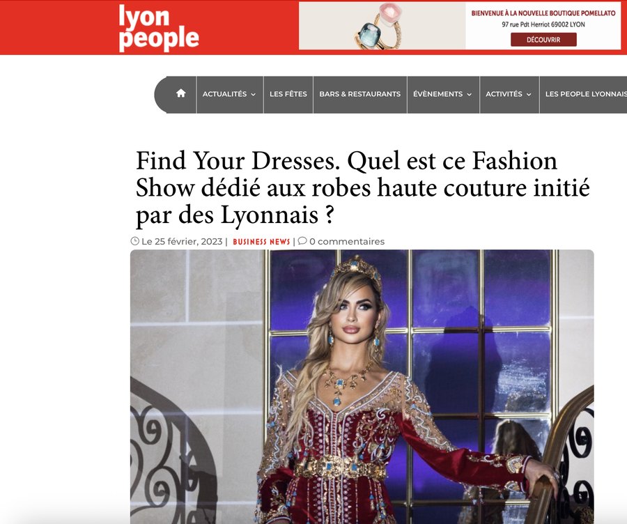 L’article de Lyon People sur le Fashion Show Find Your Dresses, 25 février 2023