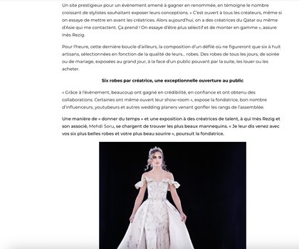 L’article de Lyon People, suite : six robes par maison