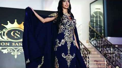 Un caftan sur le podium du Fashion Show Find Your Dresses
